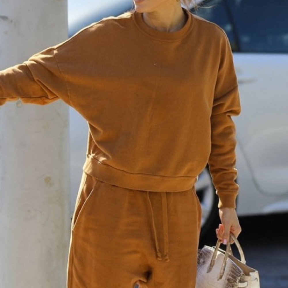 TKEES Crew Sweatshirt | Cinnamon | Size 0